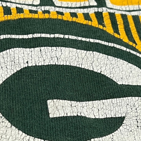 Vintage 90s Green Bay Packers Logo 7 NFL Football 1990s Sports Crewneck Tshirt - Picture 6 of 7